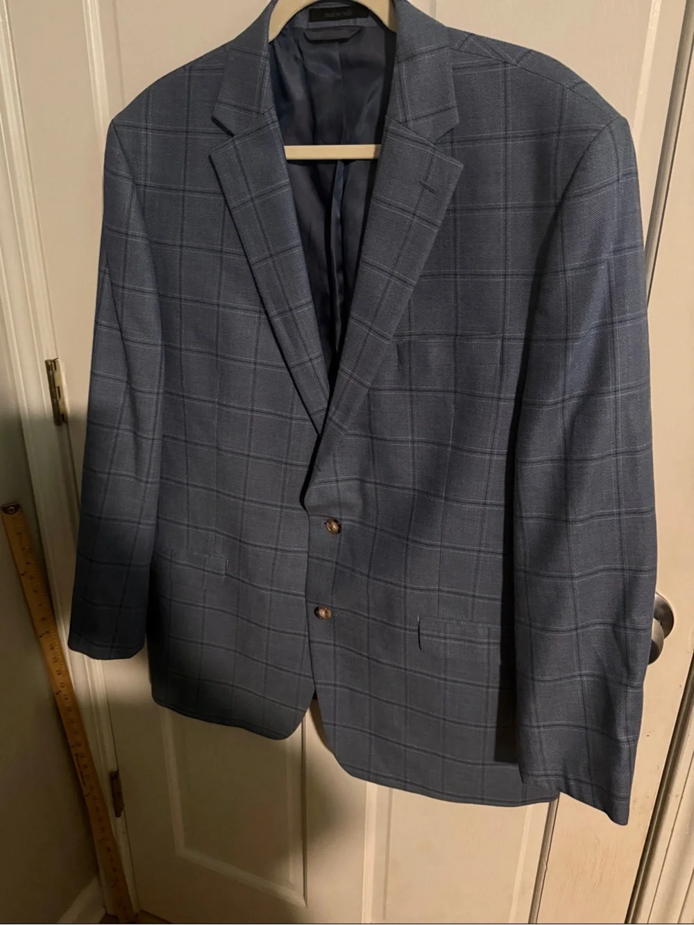 Lauren Ralph Lauren Slate Blue Windowpane Sport Coat